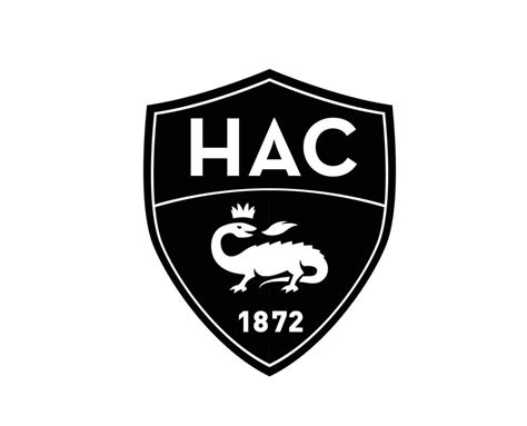 Le Havre AC Club Logo Symbol Black Ligue 1 Football French Abstract Design Vector Illustration ...