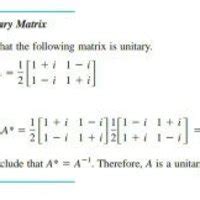 Unitary Matrix Definition | DeepAI