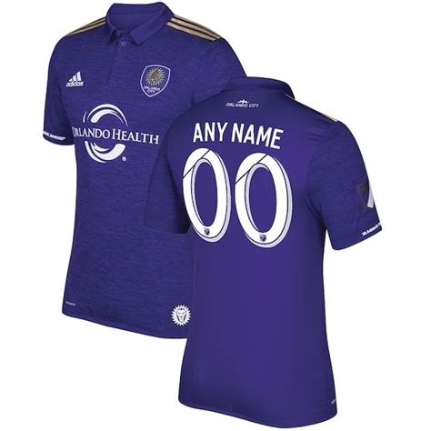 Orlando City SC adidas 2017 Primary Authentic Custom Jersey - Purple