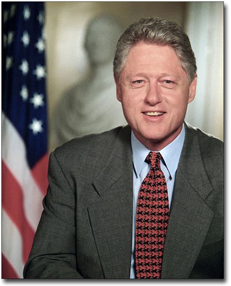 PRESIDENT BILL CLINTON WHITE HOUSE PORTRAIT 8x10 SILVER HALIDE PHOTO ...