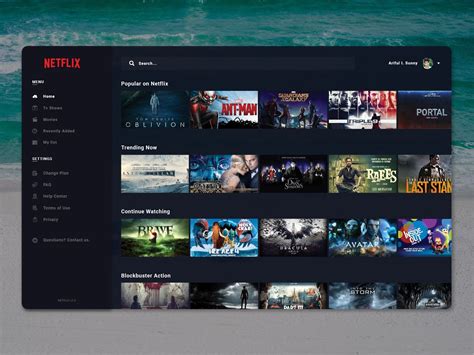 This is my concept of Netflix desktop application. Hope you will like it. :)