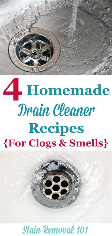 Homemade Drain Cleaner Recipes