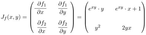 How to calculate the Jacobian matrix (and determinant)