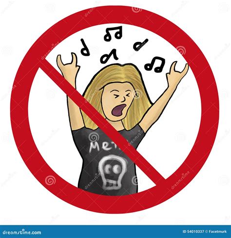 No Noise Allowed Stock Photography | CartoonDealer.com #34457186