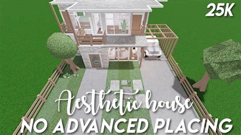 25k no advanced placing aesthetic house - Bloxburg speedbuild - YouTube ...