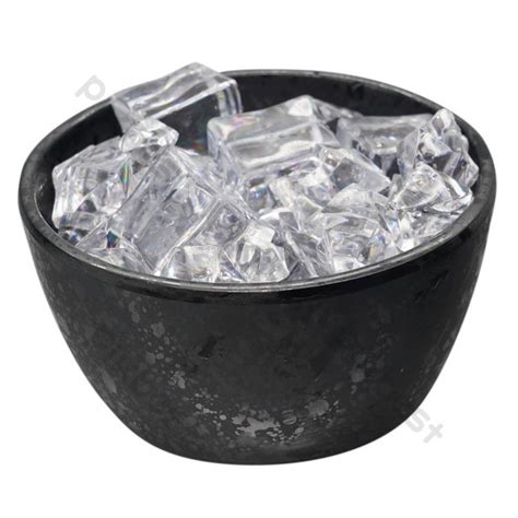 Black Bowl With Ice Cubes PNG Images | RAW Free Download - Pikbest