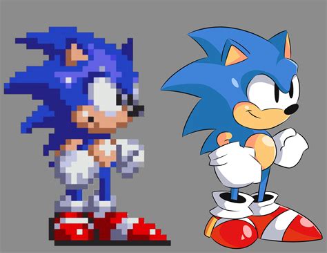 My rendition of the classic sprite! : r/SonicTheHedgehog