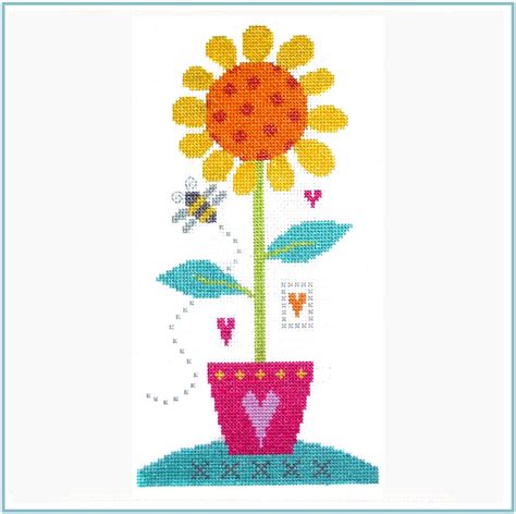 Sunflower Cross Stitch Chart – The Stitching Shed