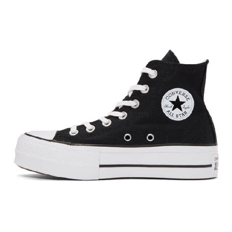 Converse Chuck Taylor All Star Extra Hi Lift Sneakers In Black | ModeSens