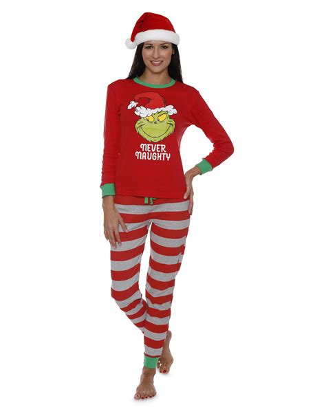 Dr. Seuss Holiday Grinch Pajamas Cotton - Family Christmas Pajamas Set ...