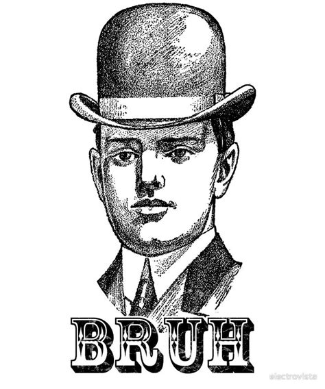 "Bruh Meme Retro" by electrovista | Redbubble | Retro, Black and white ...