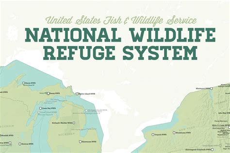 US National Wildlife Refuge System Map 24x36 Poster - Best Maps Ever