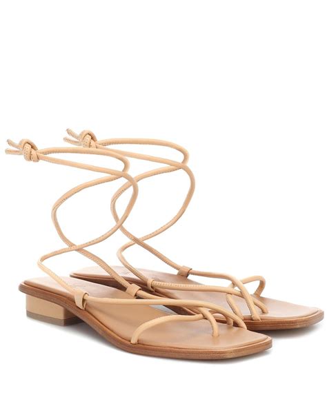 LOQ Ara Strappy Sandals in Natural | Lyst