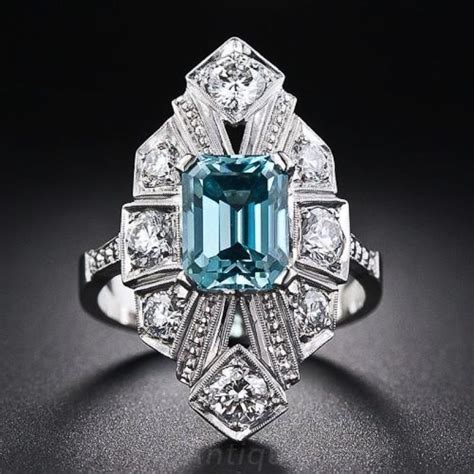 Vintage Zircon Art Deco Jewelry || December Birthstone