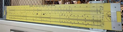 7 Foot working Pickett SLIDE RULE - Parkway Drive Antiques