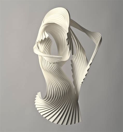 Movement and Flow Infuse Pleated Paper Sculptures and Modular Designs by Richard Sweeney — Colossal