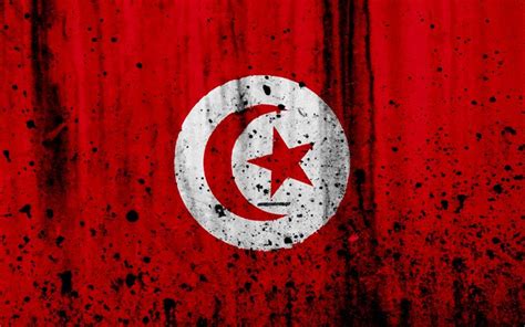 Download wallpapers Tunisian flag, 4k, grunge, flag of Tunisia, Africa, Tunisia, national ...