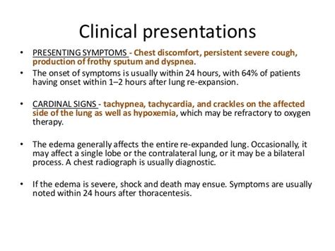 Reexpansion pulmonary edema