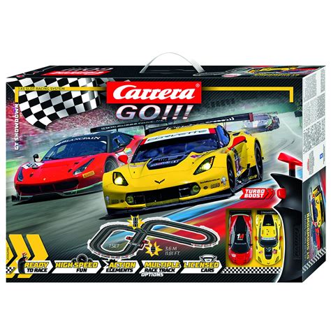 Carrera GO!!! GT Showdown 1:43 Scale Slot Car Race Set - Walmart.com