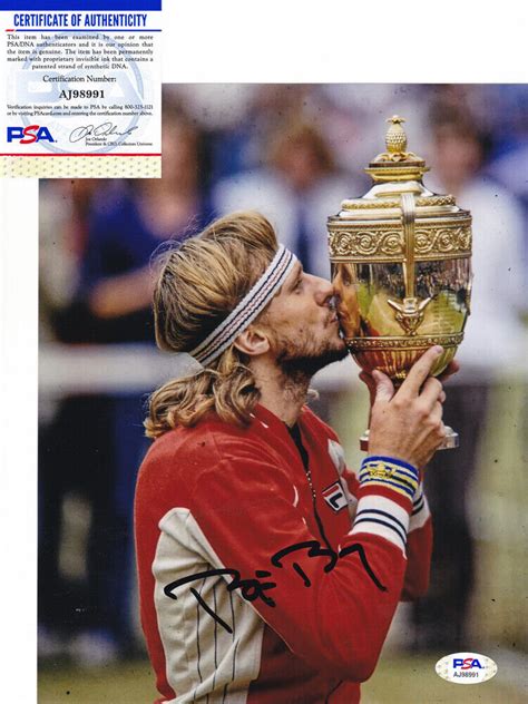 Bjorn Borg Wimbledon Tennis Legend Signed Autograph 8x10 Photo PSA/DNA ...