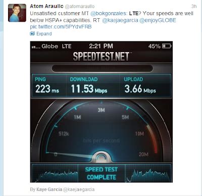 Smart vs. Globe iPhone 5 LTE- Speedtest Results