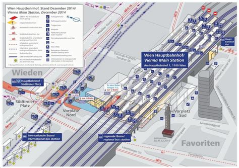 Wien hauptbahnhof map - Wien hbf map (Austria)