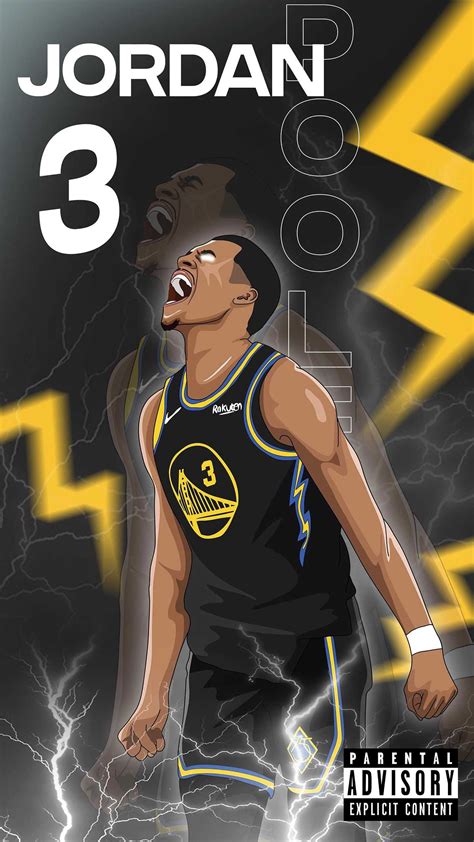 Jordan Poole Wallpaper - iXpap | Nba wallpapers, Nba art, Ja morant style