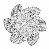 Efie goes Zentangle  Mandala coloring Christmas Themes sketch template
