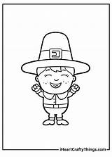 Thanksgiving Pilgrims Coloring Pages sketch template