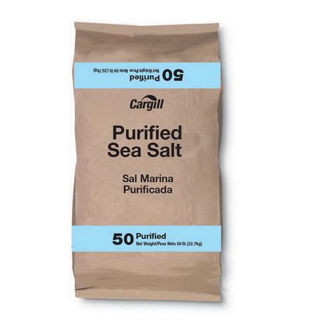 Cargill 100011767 Cargill Purified Sea Salt Untreated 50Lb - Walmart ...