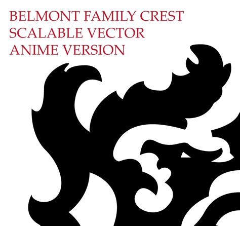 Belmont Family Crest Vector | Etsy