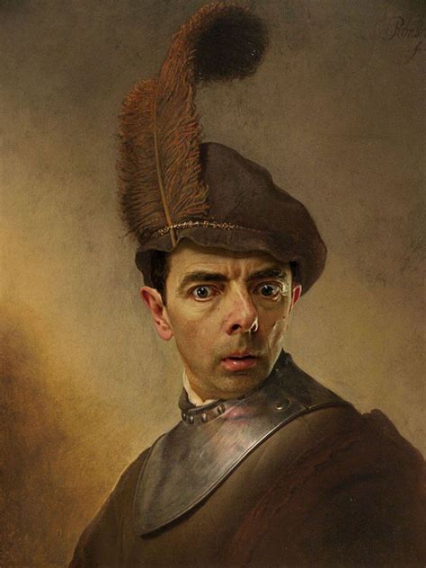 Artista coloca Mr. Bean em 10 sensacionais quadros clássicos - JornalNota | Famous portraits, Mr ...