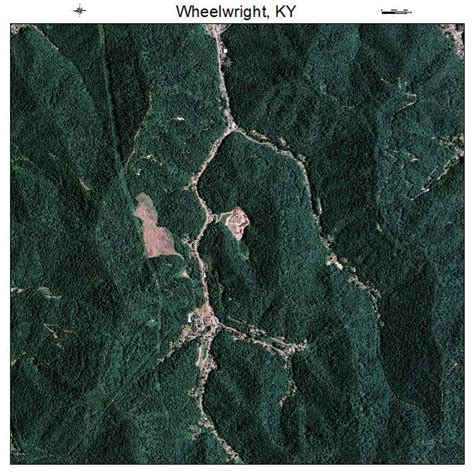 Aerial Photography Map of Wheelwright, KY Kentucky