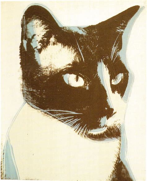 https://flic.kr/p/24Af7cG | Cat by Andy Warhol | Postcard with silk ...