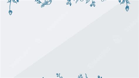 Flower Flowers Minimalist Blue Nature White Powerpoint Background For ...