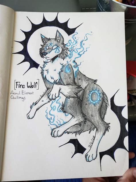 Fire Wolf | Drawing Challenge Amino Amino