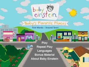 Baby Einstein: Baby's Favorite Places - First Words - Around Town - DVD Press Release ...