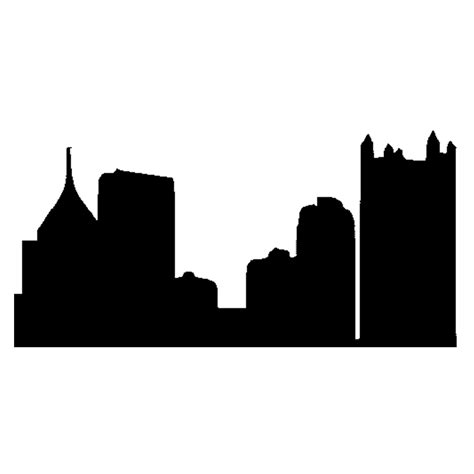 Pittsburgh Skyline Silhouette at GetDrawings | Free download