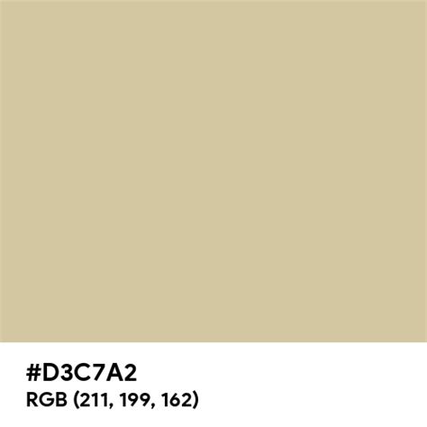 Pastel Sand color hex code is #D3C7A2