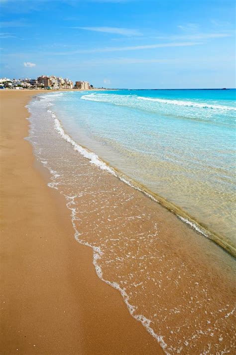 Burriana Beach in Castellon of Spain Stock Photo - Image of tourism, tower: 130396450