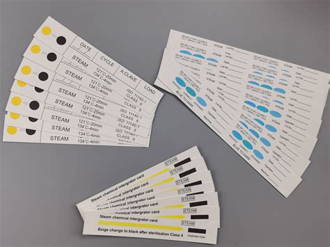 Class4/5/6 Autoclave or Steam Sterilization Indicator Strip Card for Hospitals - Sterilization ...