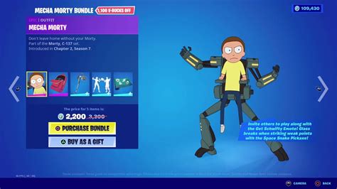 Mecha Morty Bundle - New Skin in Fortnite item shop - YouTube