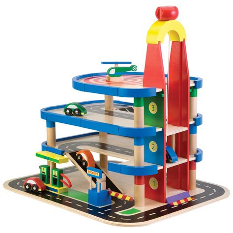 Children's Wooden Toy Parking Garage from Alex® - 213526, Toys at Sportsman's Guide