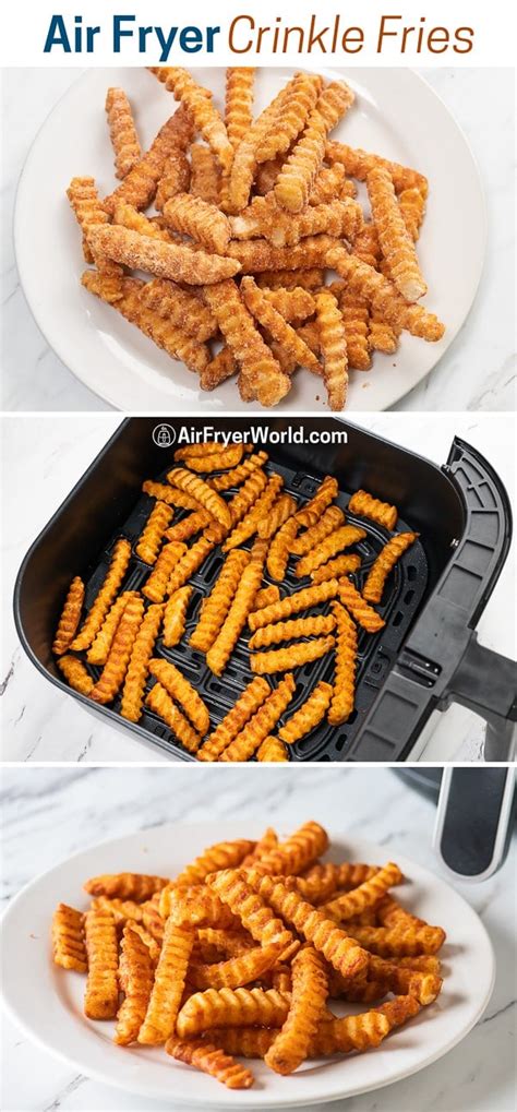 Air Fryer Frozen Crinkle Fries-So Crispy! | Air Fryer World