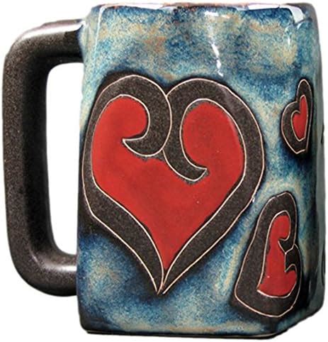 Amazon.com | One (1) MARA STONEWARE COLLECTION - 12 Ounce Coffee Cup Collectible Square Bottom ...