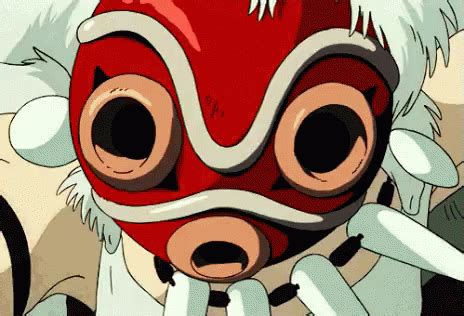 Studio Ghibli Princess GIF - StudioGhibli Princess PrincessMononoke - Discover & Share GIFs