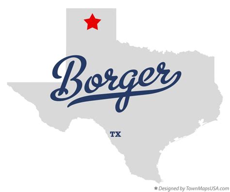 Map Of Borger Texas - Lilly Pauline