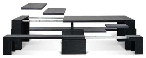 The Transformer Dining Set, Black - Transitional - Dining Sets - by Transformer Table | Houzz