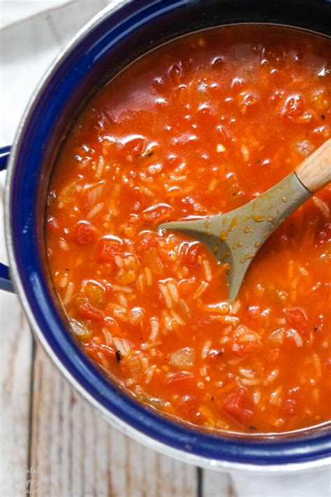 Tomato Rice Soup - Accidental Happy Baker