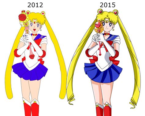 Sailor moon R Old Drawing/New version by Isack503 on DeviantArt